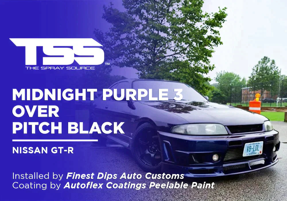 MIDNIGHT PURPLE 3 OVER PITCH BLACK | AUTOFLEX COATINGS | NISSAN GT-R - The Spray Source