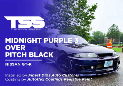 MIDNIGHT PURPLE 3 OVER PITCH BLACK | AUTOFLEX COATINGS | NISSAN GT-R