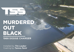 MURDERED OUT BLACK | TAMCO PAINT | 1968 DODGE CHARGER - The Spray Source