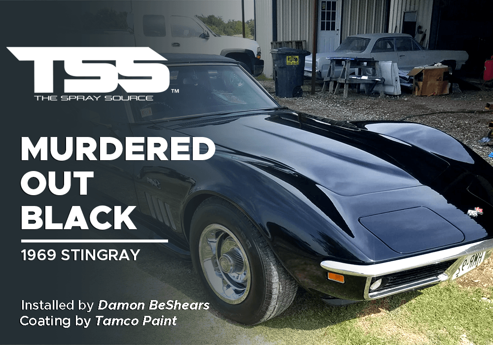 Murdered Out Black on 1969 Stingray