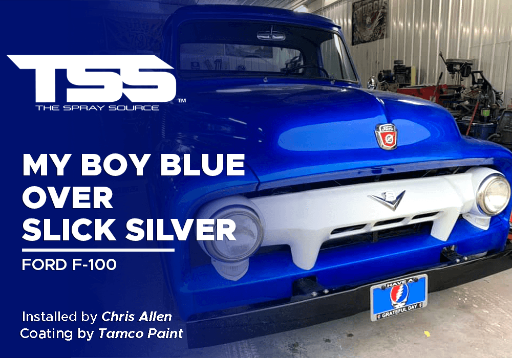 MY BOY BLUE OVER SLICK SILVER | TAMCO PAINT | FORD F-100 - The Spray Source