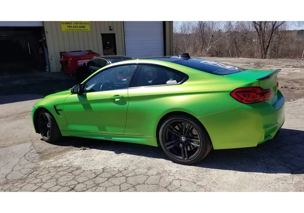 Solar Lime Dip on a Bmw M3 — Elite Auto Coatings Coating: DipYourCar Proline + Dip armour Pigments needed for Color Match