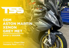 OEM Aston Martin Xenon Grey Met on BMW S 1000RR