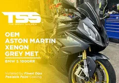 OEM Aston Martin Xenon Grey Met on BMW S 1000RR