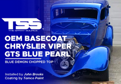 OEM BASECOAT CHRYSLER VIPER GTS BLUE PEARL  | TAMCO PAINT | BLUE DEMON CHOPPED TOP