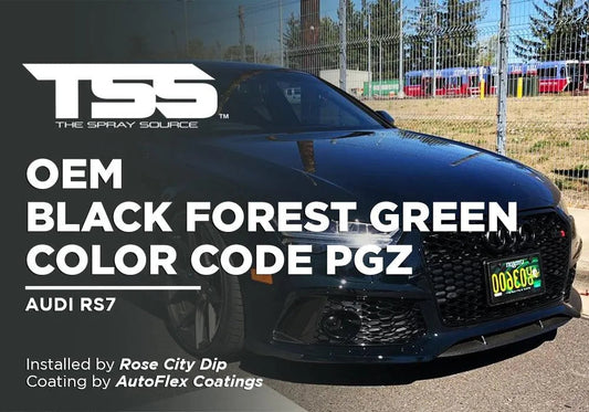 OEM BLACK FOREST GREEN COLOR CODE PGZ | AUTOFLEX COATINGS | AUDI RS7 - The Spray Source