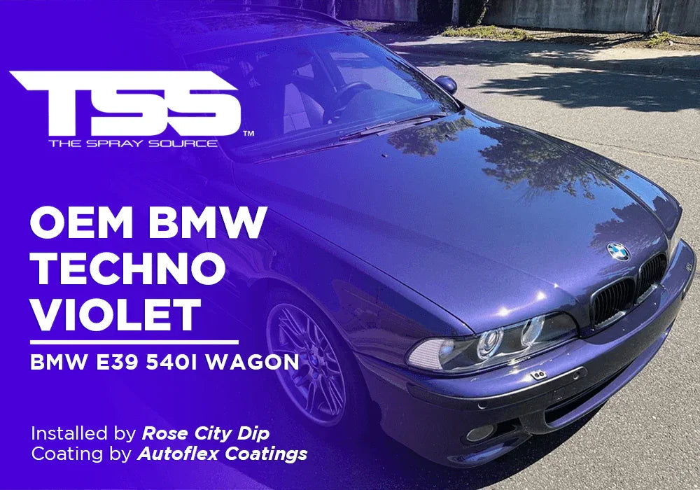 OEM BMW TECHNO VIOLET | AUTOFLEX COATINGS | BMW E39 540I WAGON - The Spray Source