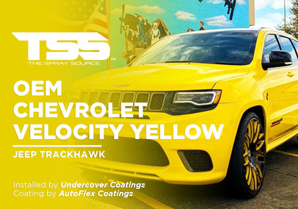 OEM CHEVROLET VELOCITY YELLOW | AUTOFLEX COATINGS | JEEP TRACKHAWK - The Spray Source