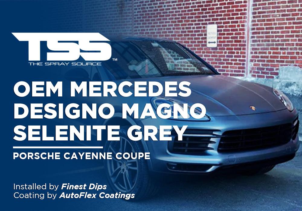 OEM MERCEDES DESIGNO MAGNO SELENITE GREY | AUTOFLEX COATINGS | PORSCHE CAYENNE COUPE - The Spray Source