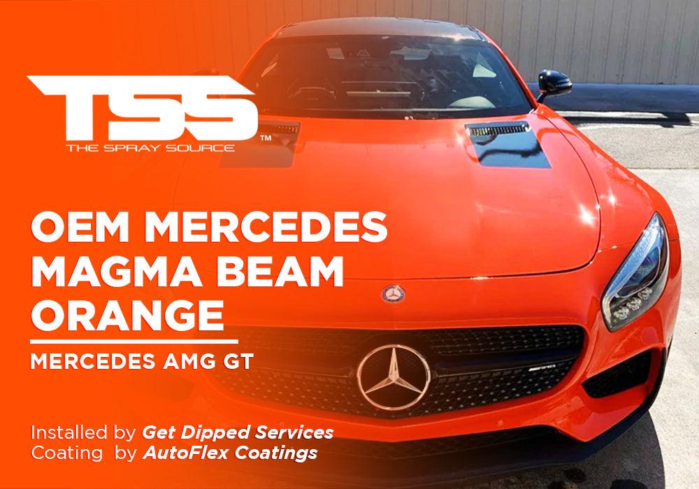 OEM MERCEDES MAGMA BEAM ORANGE | AUTOFLEX COATINGS | MERCEDES AMG GT - The Spray Source