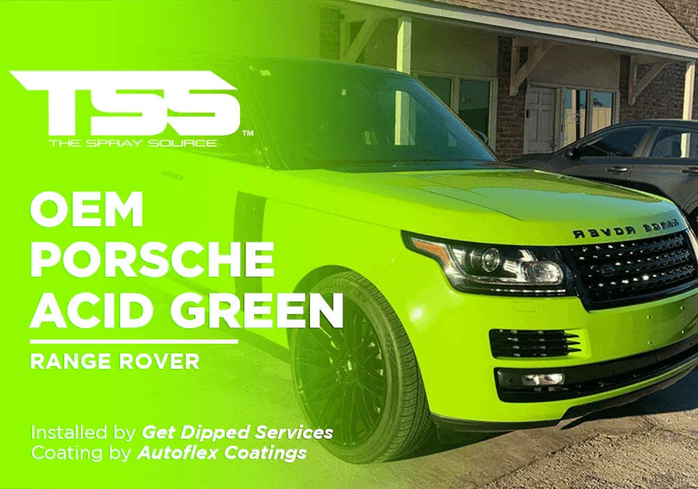OEM PORSCHE ACID GREEN | AUTOFLEX COATINGS | RANGE ROVER - The Spray Source