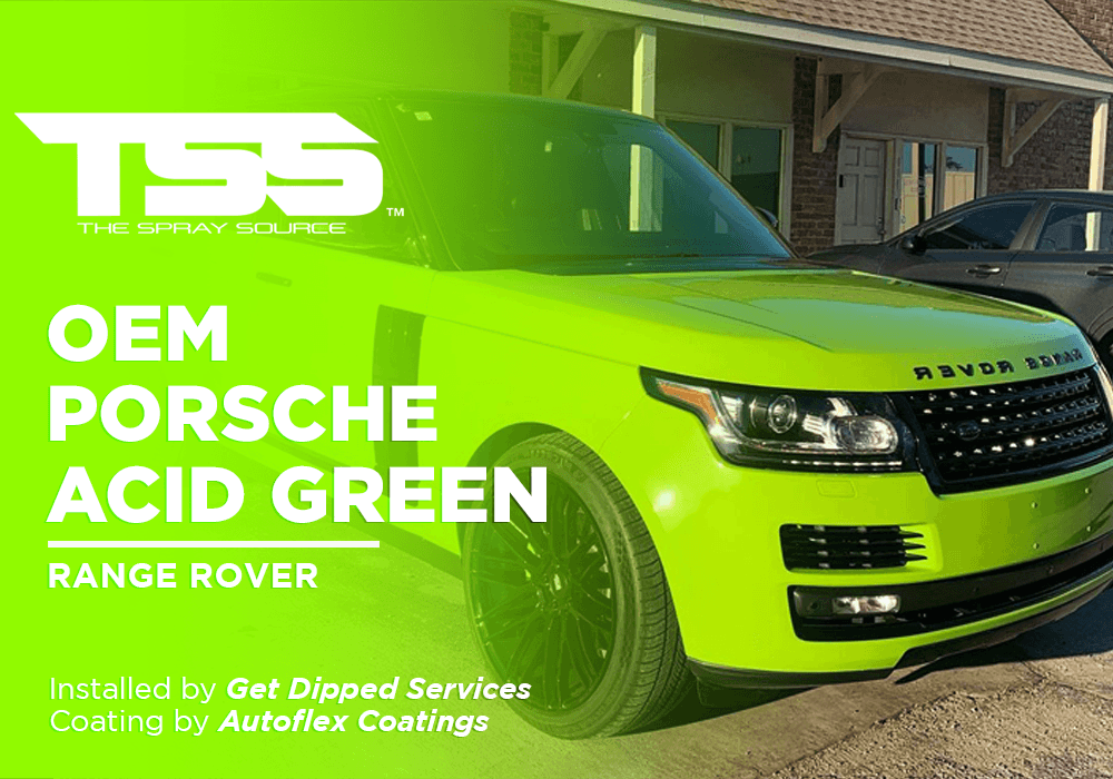 OEM PORSCHE ACID GREEN | AUTOFLEX COATINGS | RANGE ROVER - The Spray Source