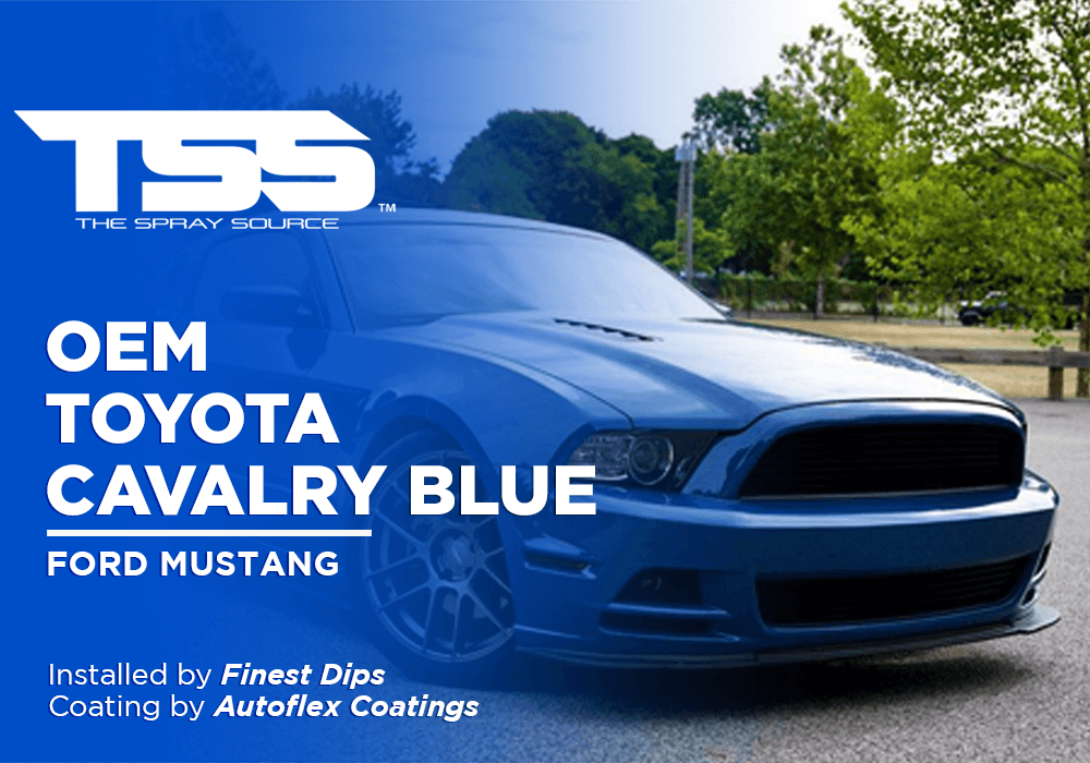 OEM TOYOTA CAVALRY BLUE | AUTOFLEX COATINGS | FORD MUSTANG - The Spray Source