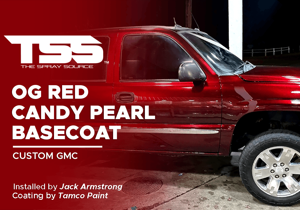 OG Red Candy Pearl Basecoat on Custom GMC