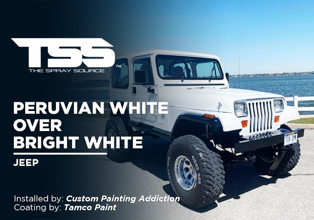 PERUVIAN WHITE OVER BRIGHT WHITE | TAMCO PAINT | JEEP - The Spray Source