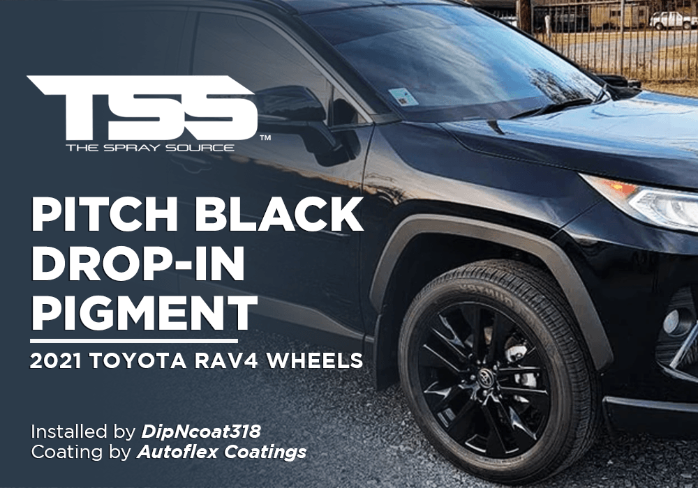 PITCH BLACK DROP-IN PIGMENT | AUTOFLEX COATINGS | 2021 TOYOTA RAV4 WHEELS - The Spray Source