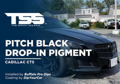 Pitch Black Drop-In Pigment on Cadillac CTS