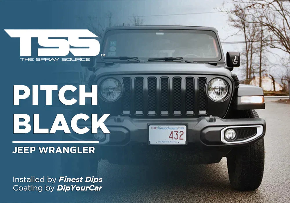 PITCH BLACK | DIPYOURCAR | JEEP WRANGLER - The Spray Source