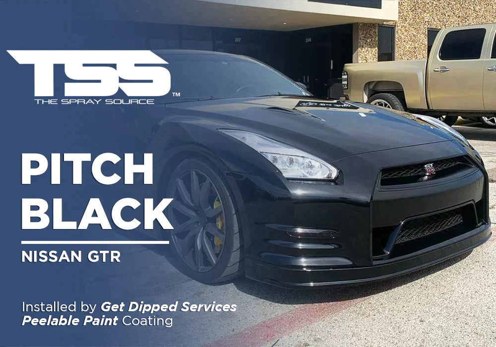 PITCH BLACK | PEELABLE PAINT | NISSAN GTR - The Spray Source