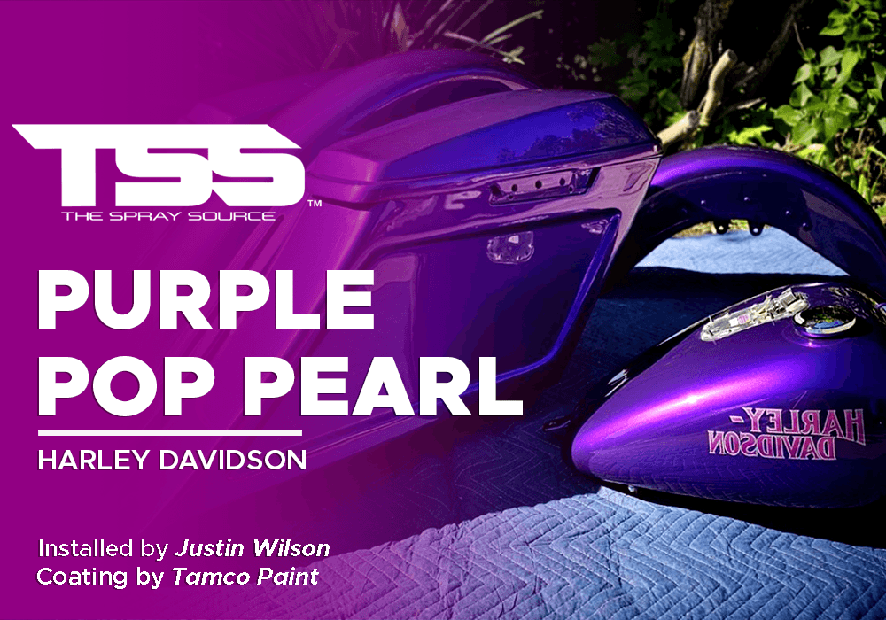 Purple Pop Pearl on Harley Davidson