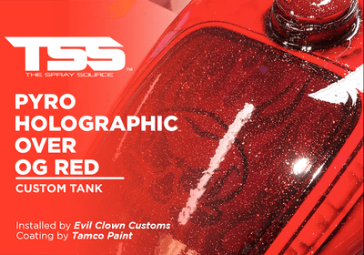 PYRO HOLOGRAPHIC OVER OG RED | TAMCO PAINT | CUSTOM TANK