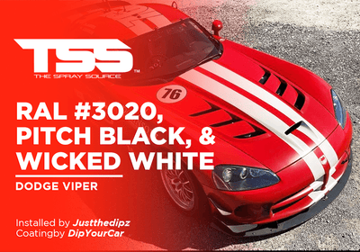 RAL #3020, PITCH BLACK, & WICKED WHITE | DIPYOURCAR | DODGE VIPER