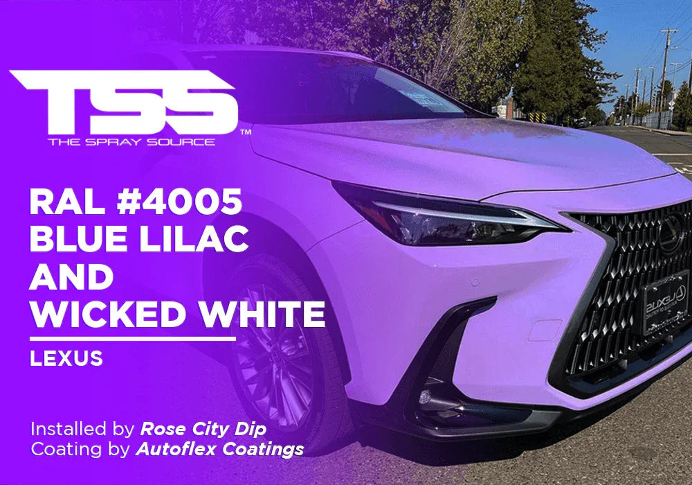 RAL #4005 BLUE LILAC AND WICKED WHITE | AUTOFLEX COATINGS | LEXUS - The Spray Source