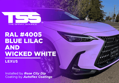 RAL #4005 BLUE LILAC AND WICKED WHITE | AUTOFLEX COATINGS | LEXUS