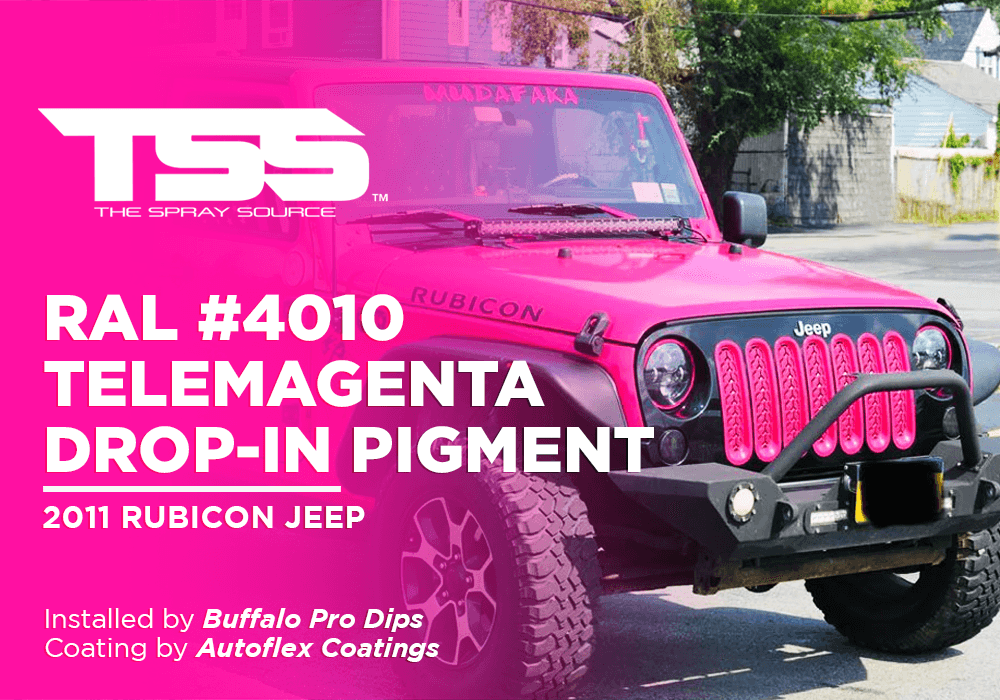 RAL #4010 TELEMAGENTA DROP-IN PIGMENT | AUTOFLEX COATINGS | 2011 RUBICON JEEP - The Spray Source