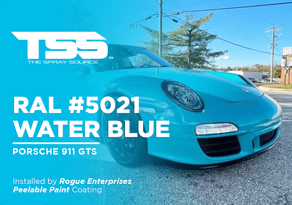 RAL #5021 WATER BLUE | PEELABLE PAINT | PORSCHE 911 GTS - The Spray Source