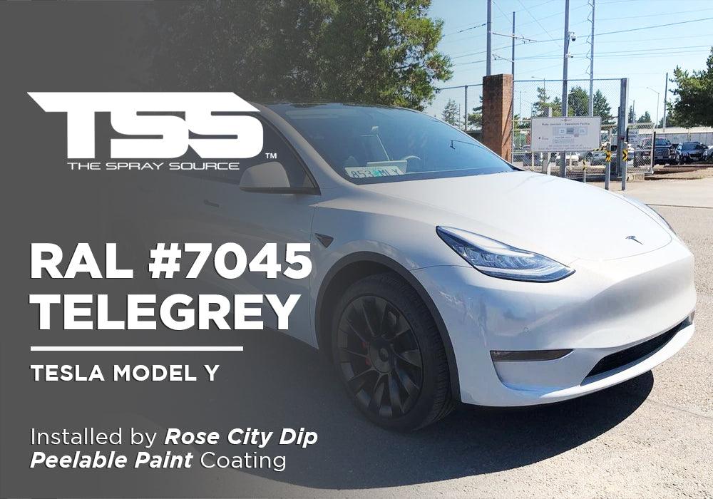 RAL #7045 TELEGREY | PEELABLE PAINT | TESLA MODEL Y - The Spray Source