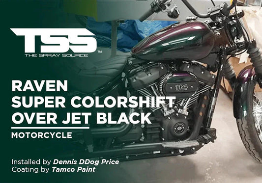 RAVEN SUPER COLORSHIFT OVER JET BLACK | TAMCO PAINT - The Spray Source