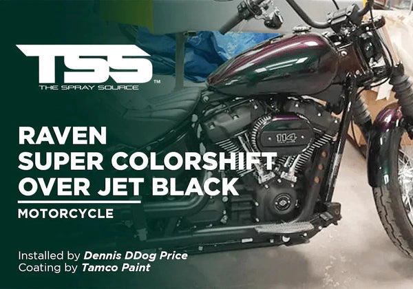 RAVEN SUPER COLORSHIFT OVER JET BLACK | TAMCO PAINT - The Spray Source