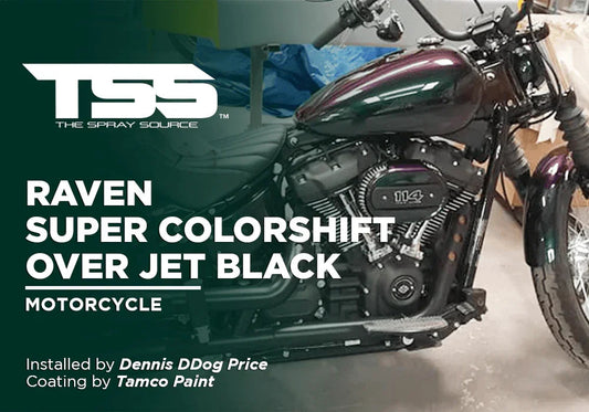 RAVEN SUPER COLORSHIFT OVER JET BLACK | TAMCO PAINT - The Spray Source