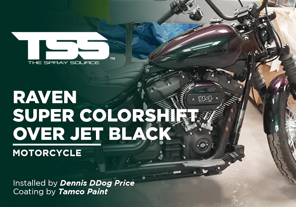 RAVEN SUPER COLORSHIFT OVER JET BLACK | TAMCO PAINT - The Spray Source