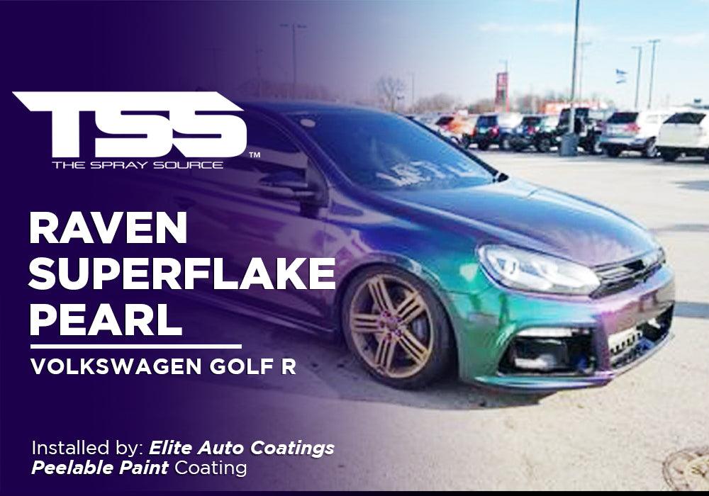 RAVEN SUPERFLAKE PEARL | PEELABLE PAINT | VOLKSWAGEN GOLF R - The Spray Source