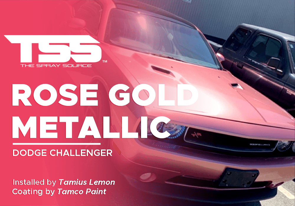 Rose Gold Metallic on Dodge Challenger