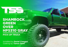 SHAMROCK GREEN OVER HP5310 GRAY | TAMCO PAINT | PICK-UP TRUCK