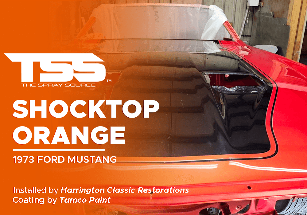 Shocktop Orange on 1973 Ford Mustang