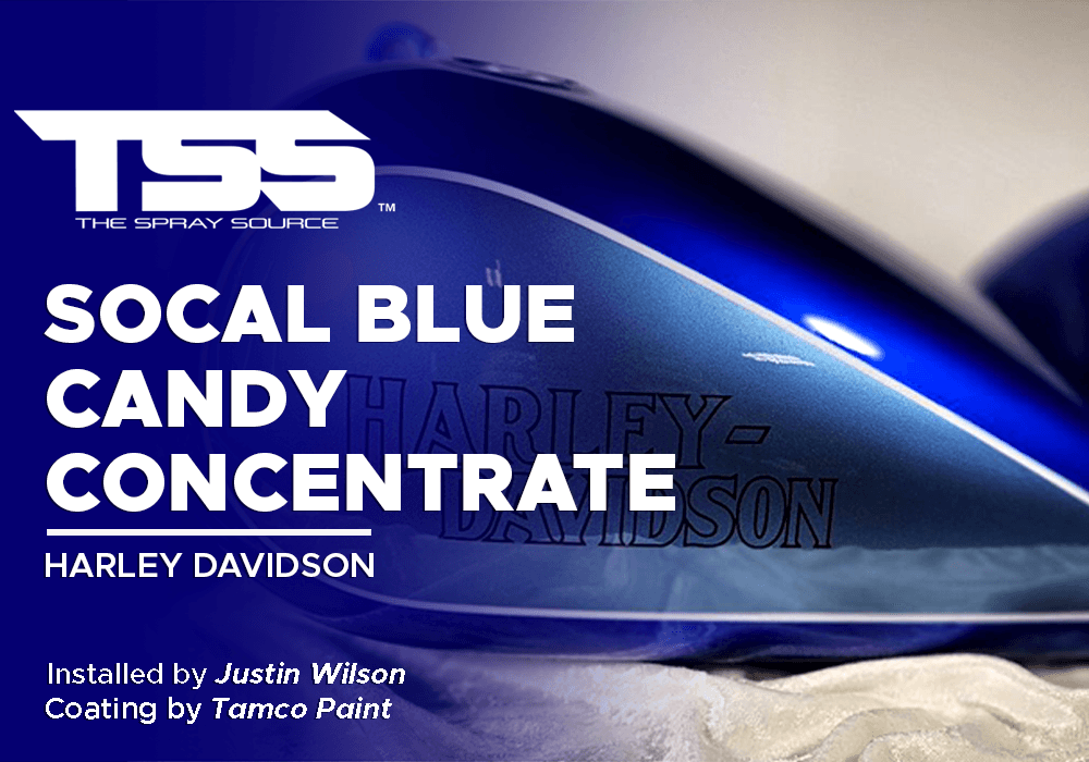 SoCal Blue Candy Concentrate on Harley Davidson