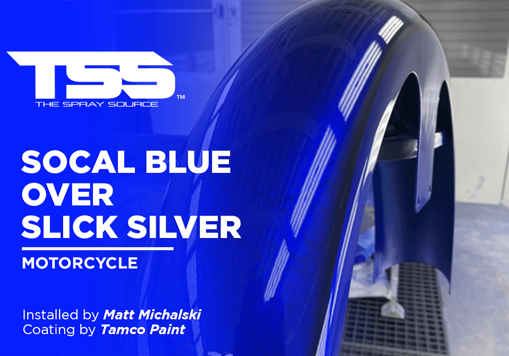 SOCAL BLUE OVER SLICK SILVER | TAMCO PAINT | MOTORCYCLE - The Spray Source