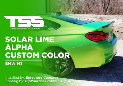 SOLAR LIME ALPHA CUSTOM COLOR | DIPYOURCAR | BMW M3