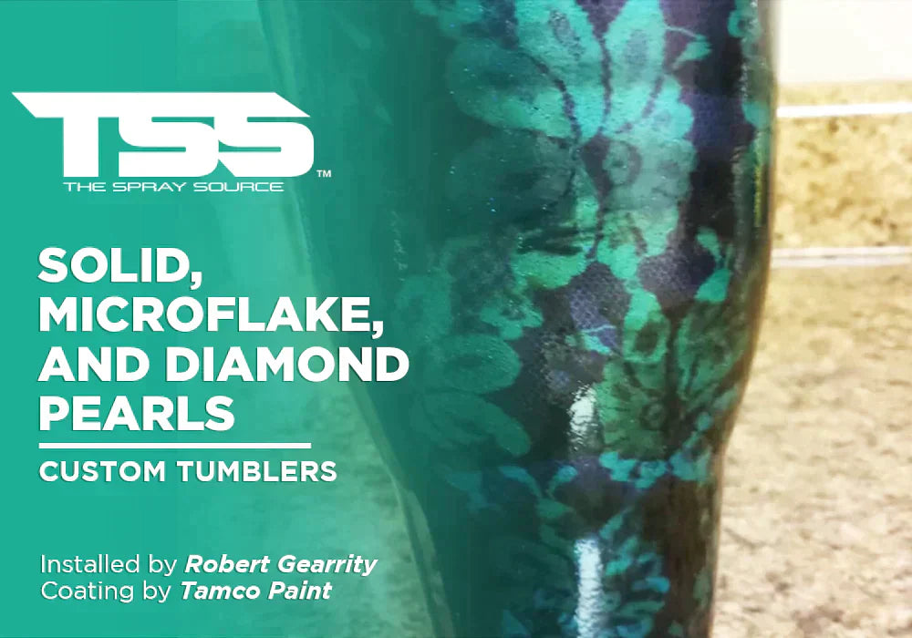 SOLID, MICROFLAKE, AND DIAMOND PEARLS | TAMCO PAINT | CUSTOM TUMBLERS - The Spray Source