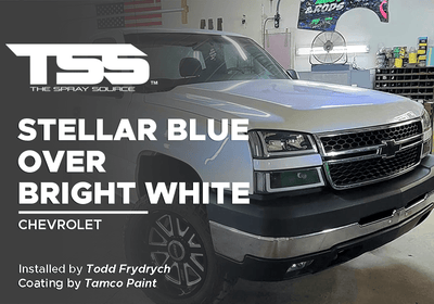 STELLAR BLUE OVER BRIGHT WHITE | TAMCO PAINT | CHEVROLET
