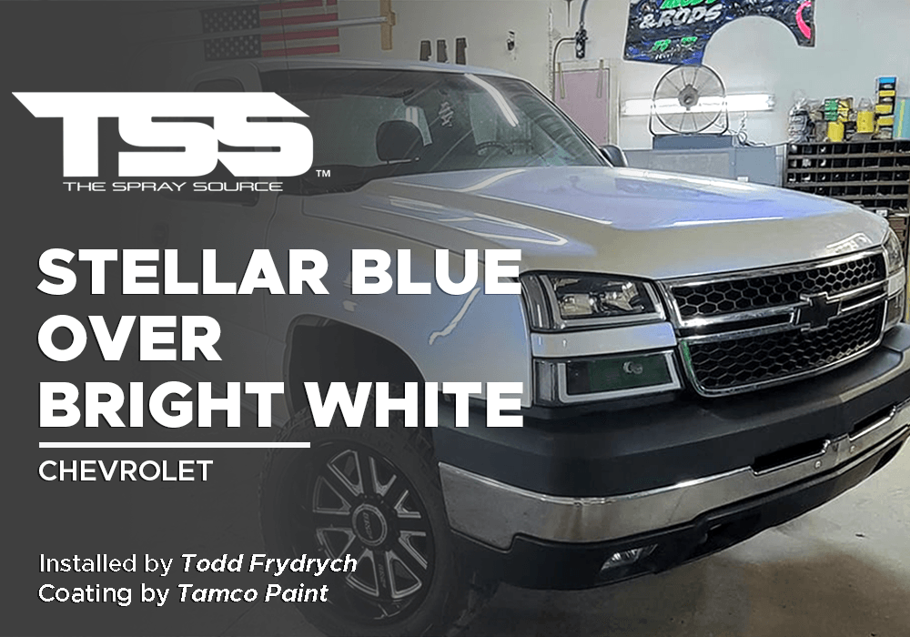 STELLAR BLUE OVER BRIGHT WHITE | TAMCO PAINT | CHEVROLET - The Spray Source