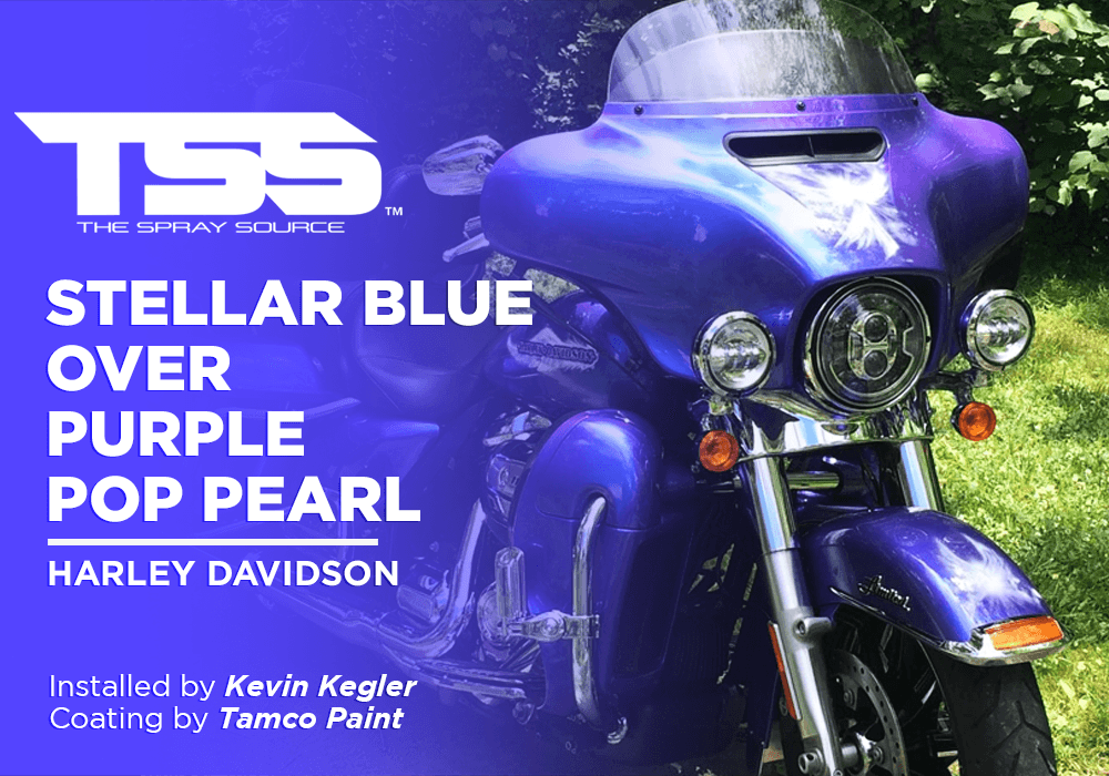 STELLAR BLUE OVER PURPLE POP PEARL | TAMCO PAINT | HARLEY DAVIDSON - The Spray Source