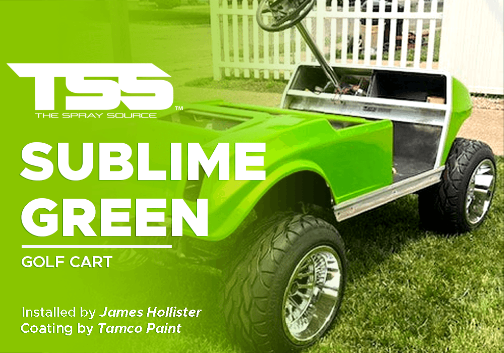 Sublime Green on Golf Cart