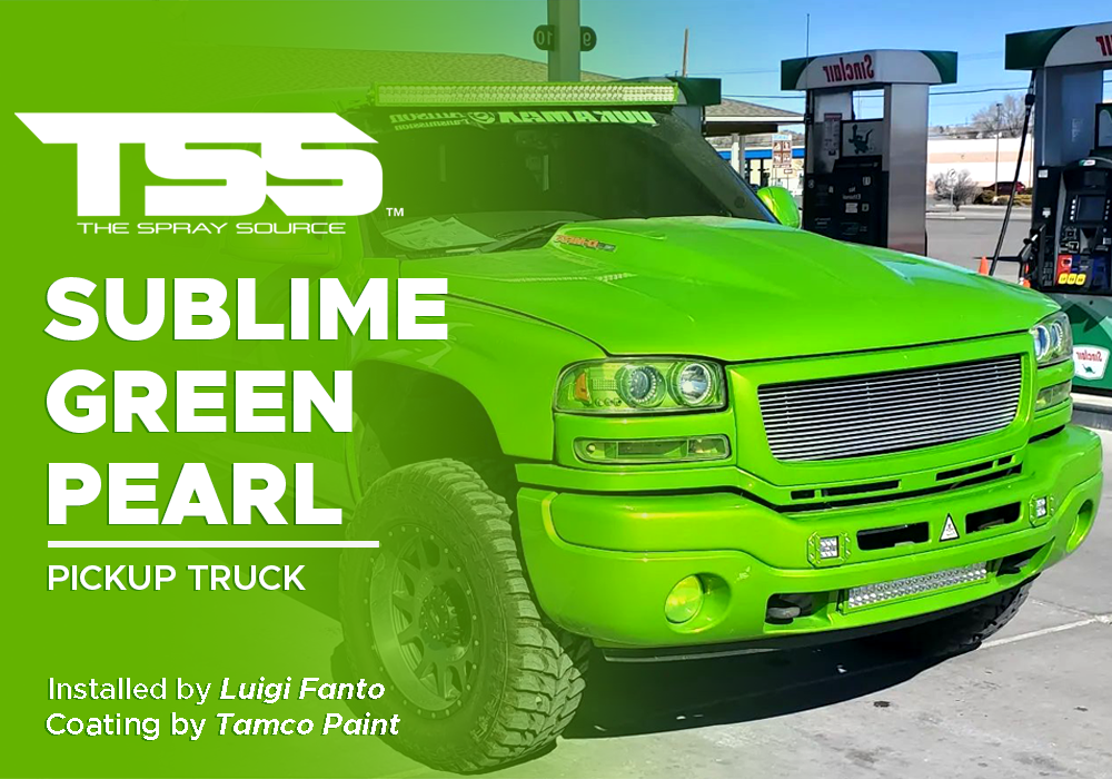 Sublime Green Pearl on Pickup Truck