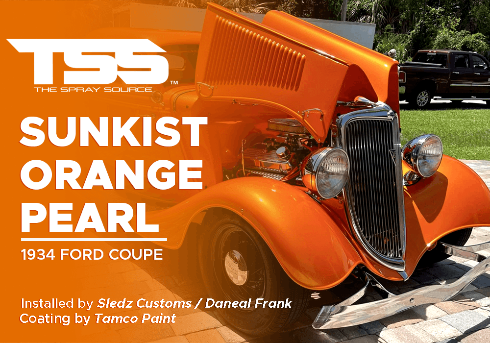 SUNKIST ORANGE PEARL | TAMCO PAINT | 1934 FORD COUPE - The Spray Source