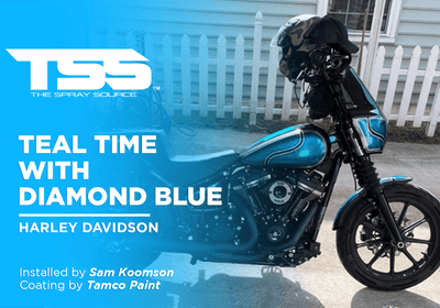 TEAL TIME WITH DIAMOND BLUE | TAMCO PAINT | HARLEY DAVIDSON